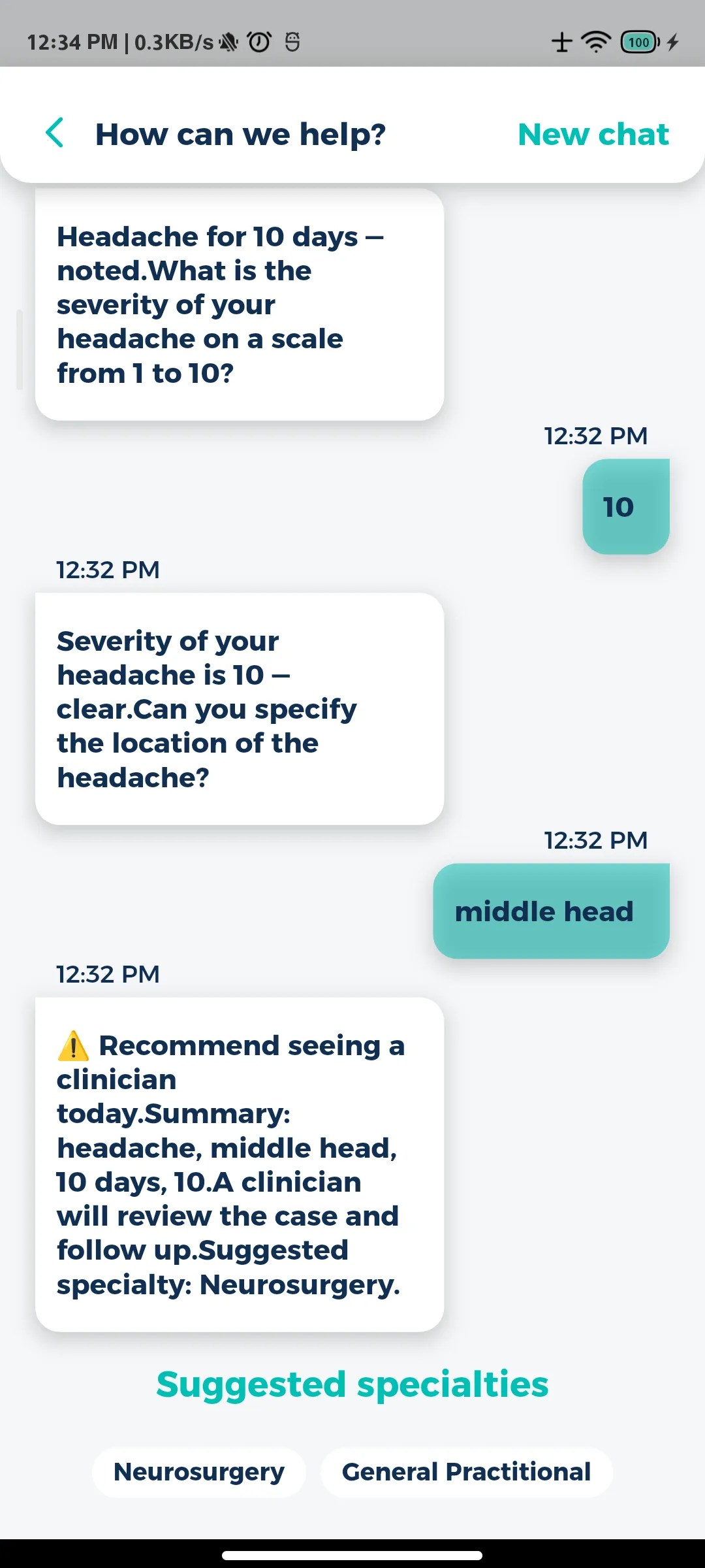 From symptoms to the right specialty