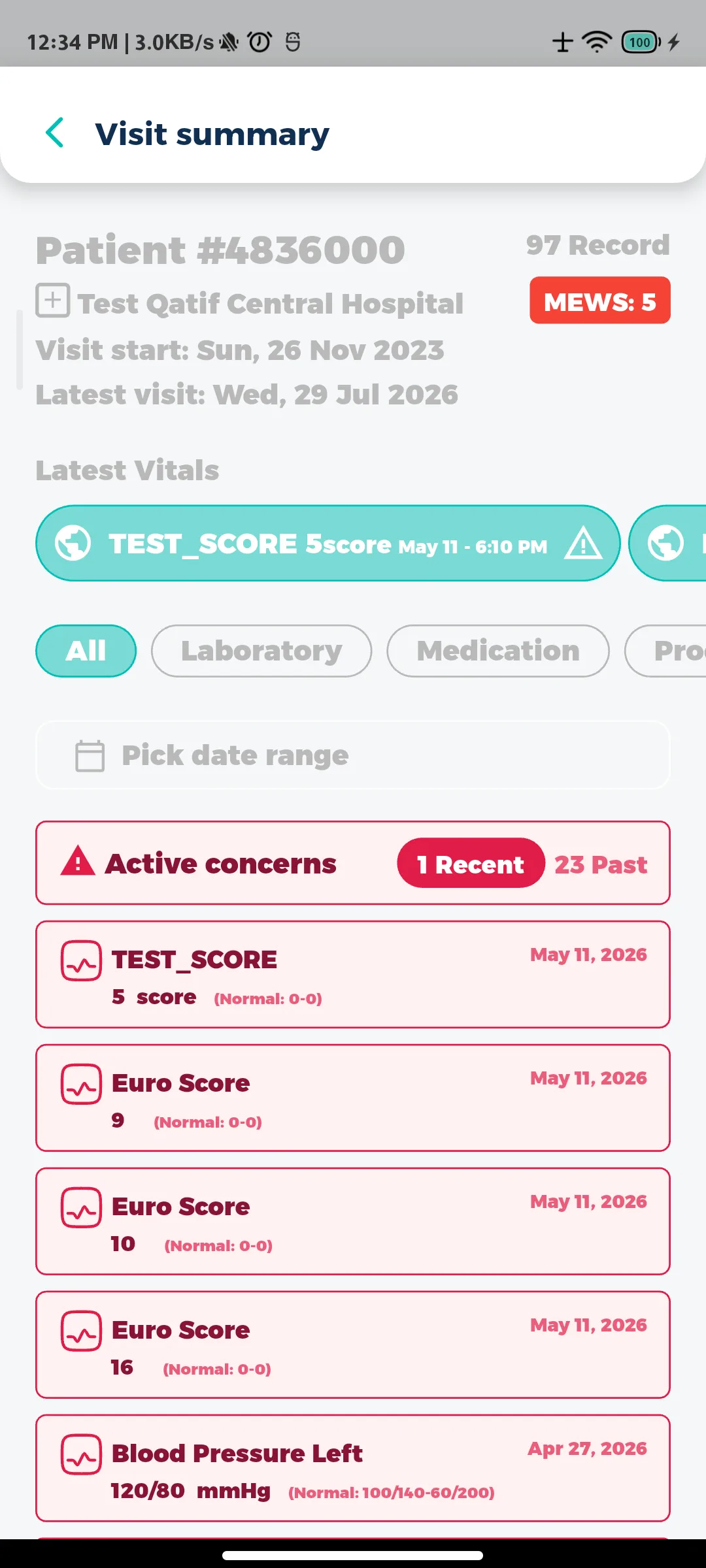Your visits, in one record