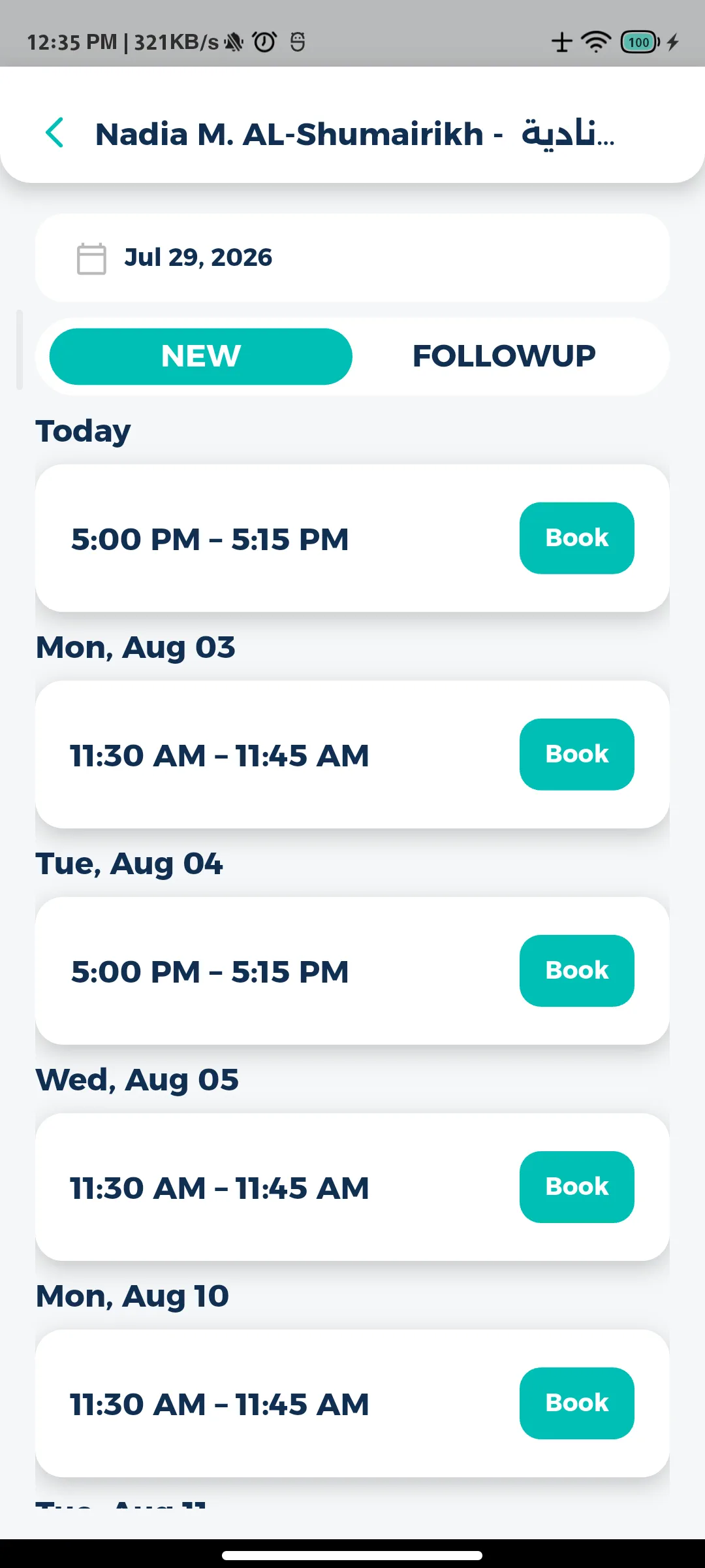 Book in minutes